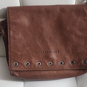 Longchamp Brown Leather Bag.